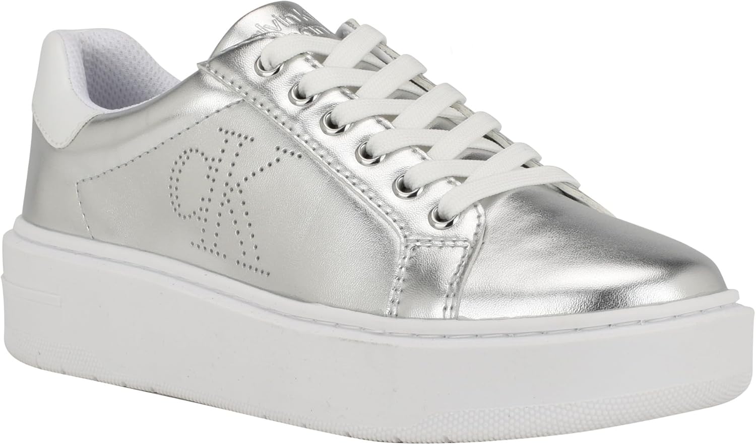 Calvin Klein Women's DAILI Lace-Up Platform Sneaker - Stylish Faux Leather Comfort